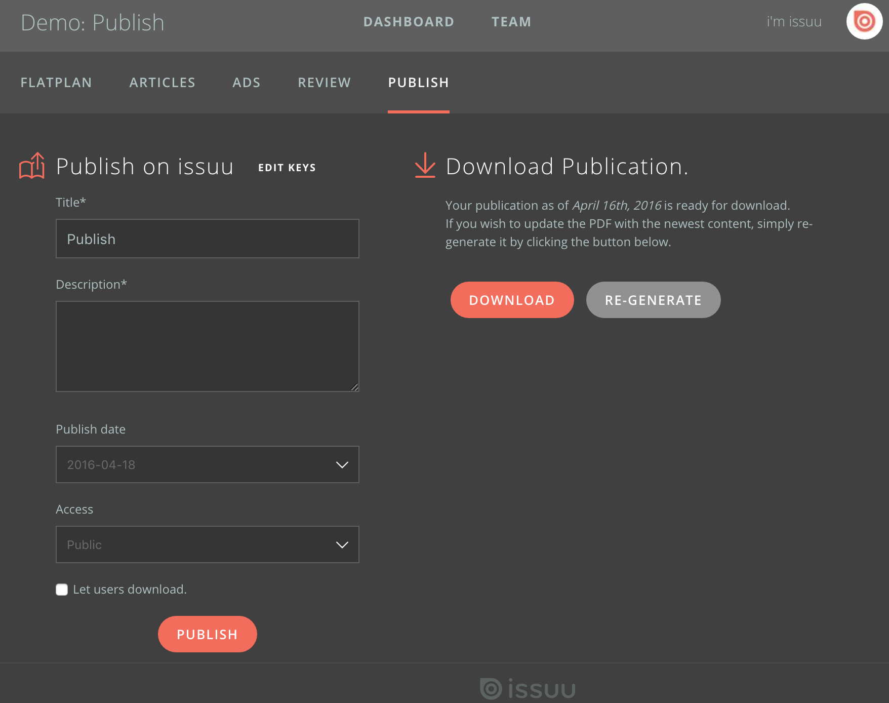 how to download pdf files from issuu